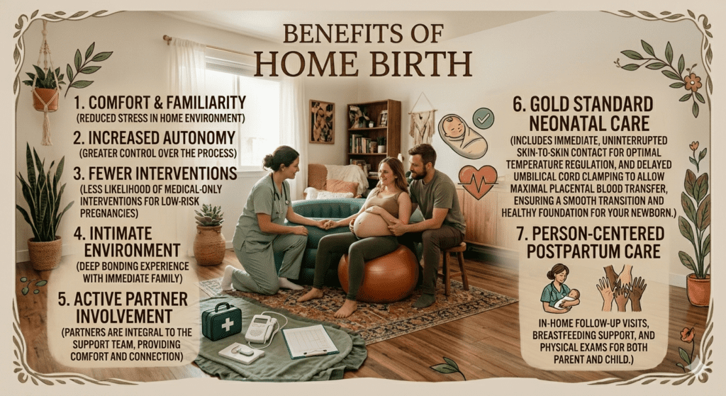 Benefits of a home birth